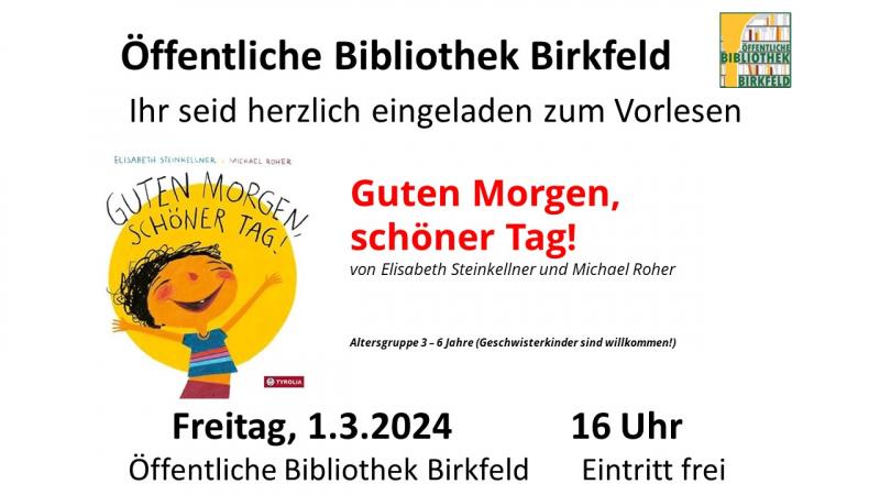 Vorlesen Guten Morgen schöner Tag