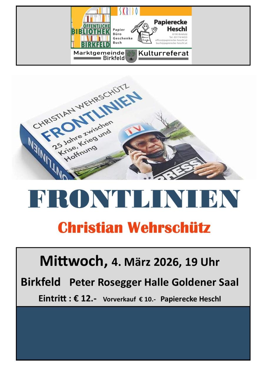 Hier ist eine Veranstaltungsankündigung zu sehen.