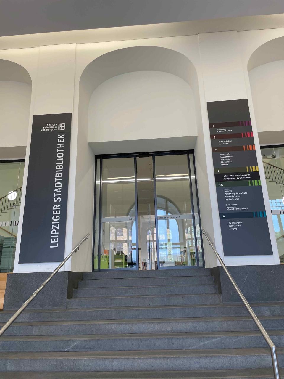 Das ist das Foto der Bibliothek Leipzig