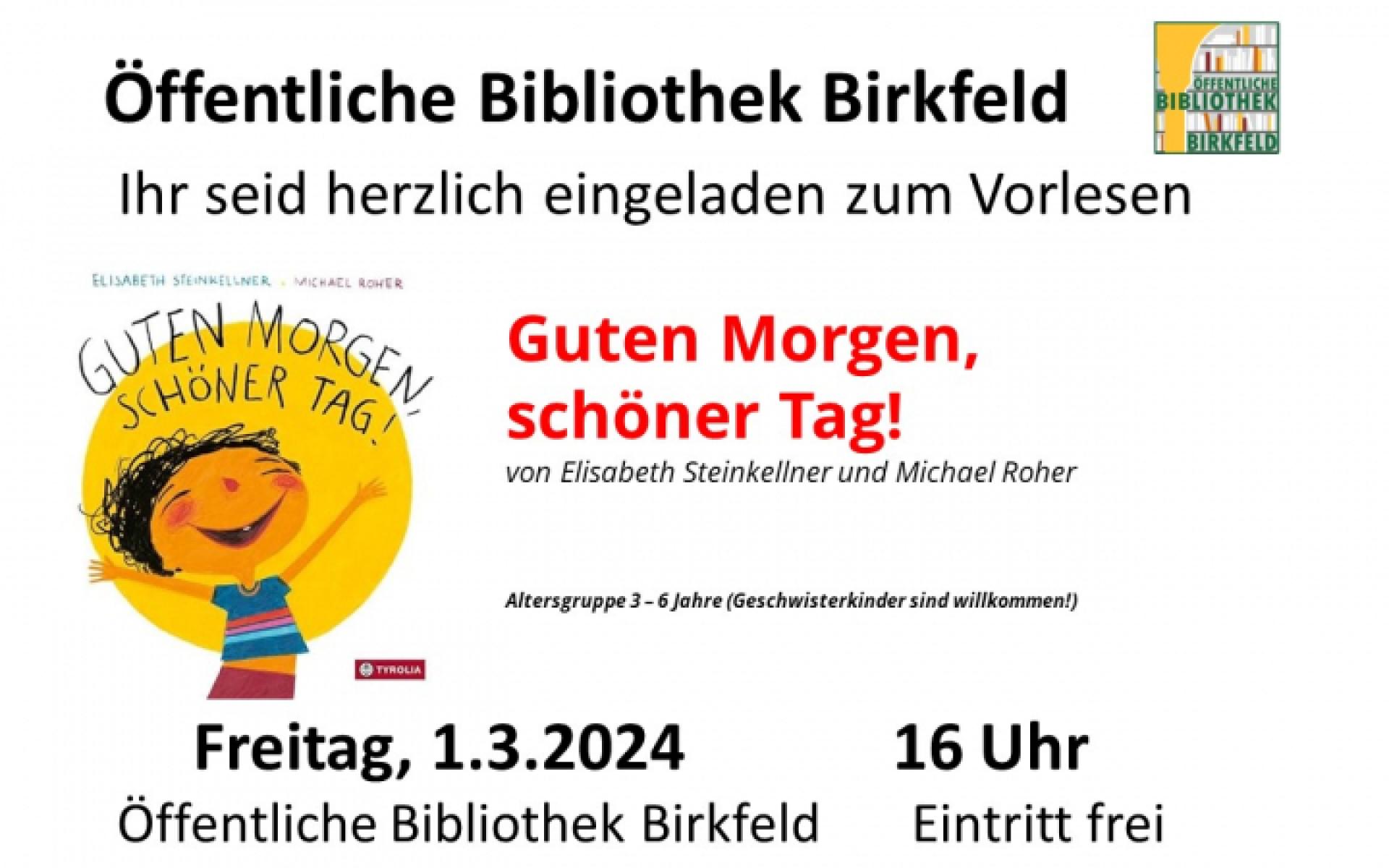Vorlesen Guten Morgen schöner Tag