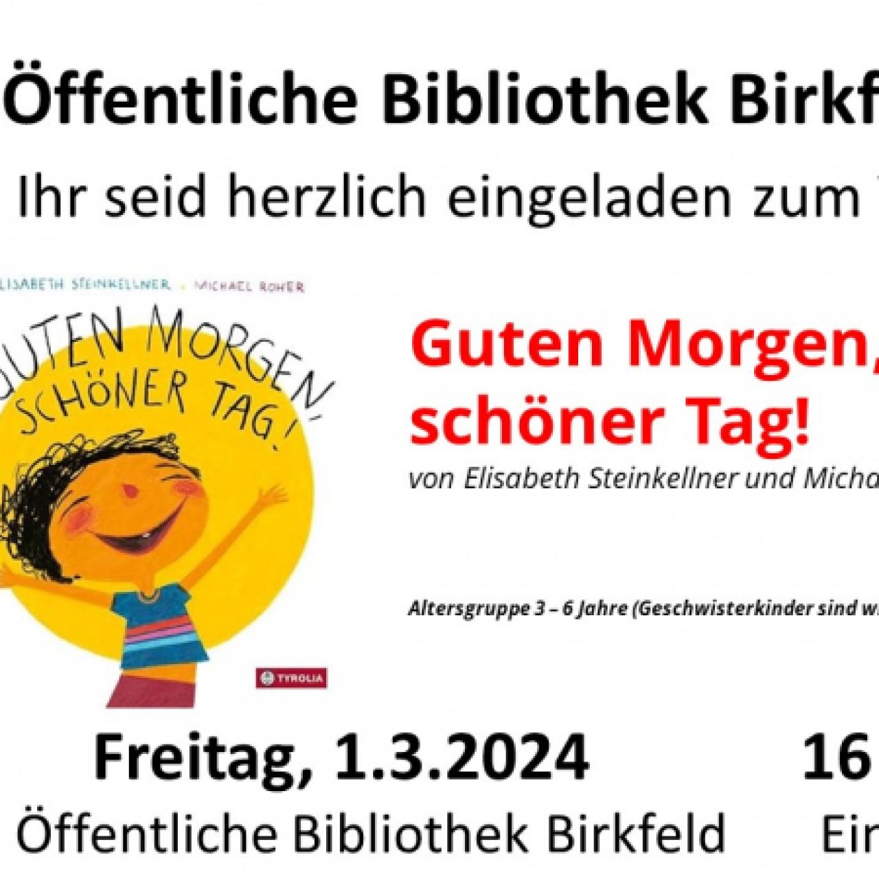 Vorlesen Guten Morgen schöner Tag